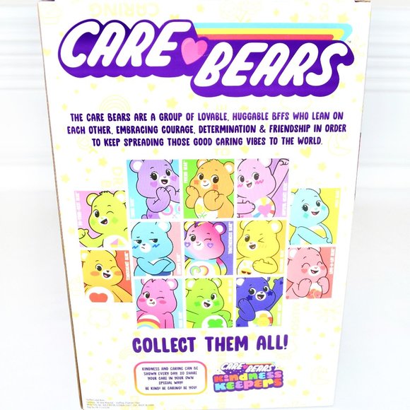 NEW (NIB) 14" Care Bears Rainbow Heart Togetherness Love All Tie Dye Plush Bear - Picture 8 of 10